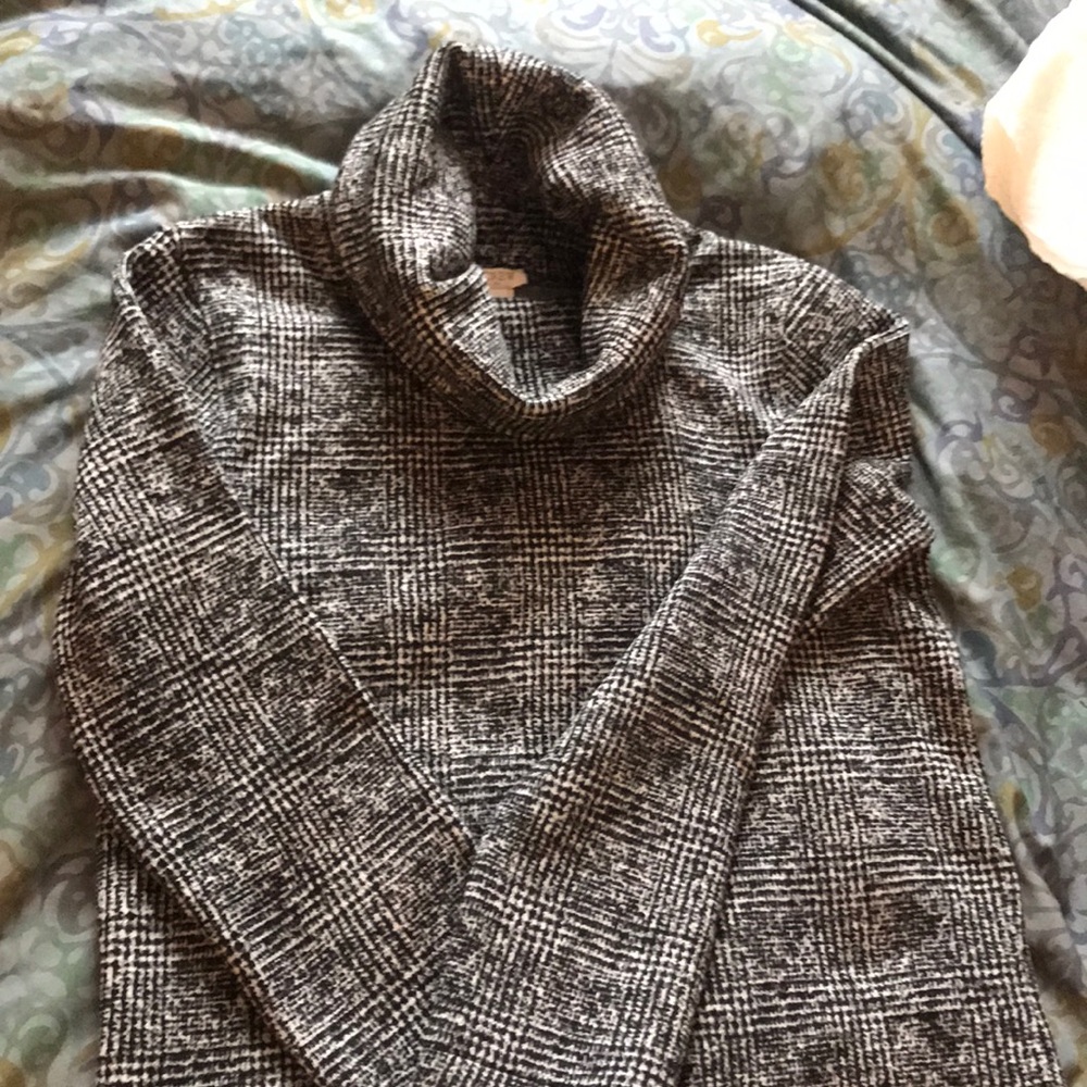 J. Crew Factory funnel-neck sweatshirt; size small